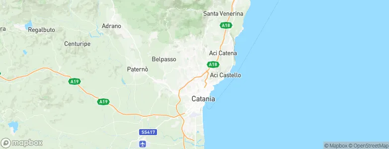 Gravina di Catania, Italy Map