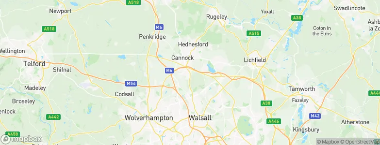 Great Wyrley, United Kingdom Map