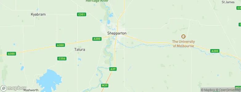 Greater Shepparton, Australia Map