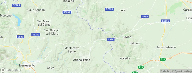 Greci, Italy Map