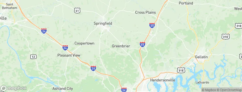 Greenbrier, United States Map