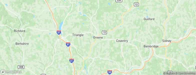 Greene, United States Map
