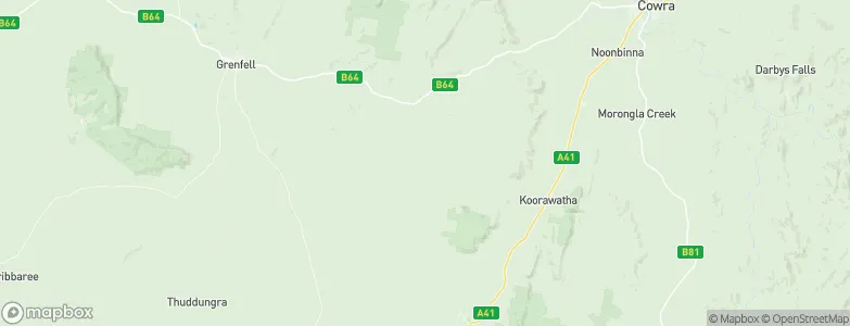 Greenethorpe, Australia Map