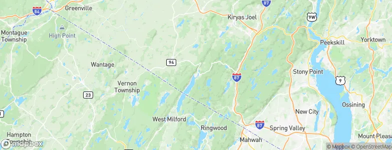 Greenwood Lake, United States Map