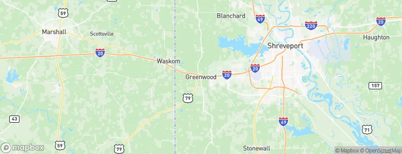 Greenwood, United States Map