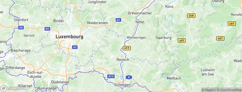 Greiveldange, Luxembourg Map