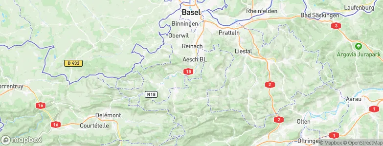 Grellingen, Switzerland Map