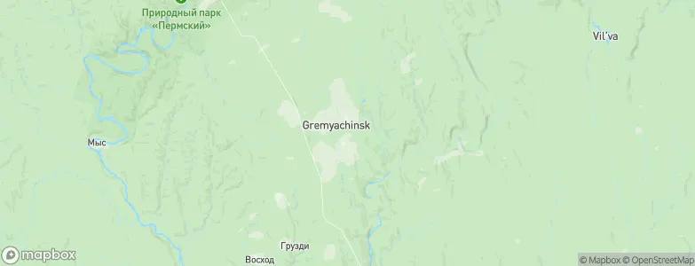 Gremyachinsk, Russia Map