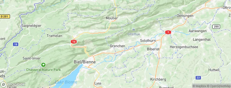 Grenchen, Switzerland Map