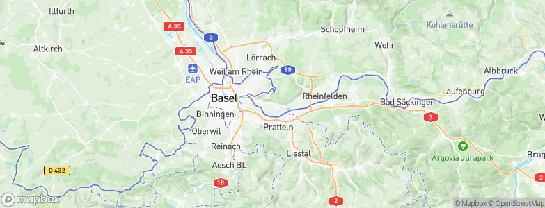 Grenzach-Wyhlen, Germany Map