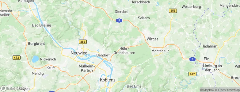 Grenzau, Germany Map