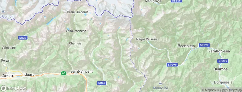 Gressoney-La-Trinitè, Italy Map