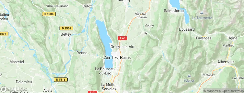 Grésy-sur-Aix, France Map