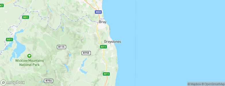 Greystones, Ireland Map