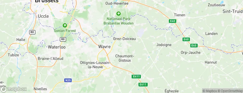 Grez-Doiceau, Belgium Map