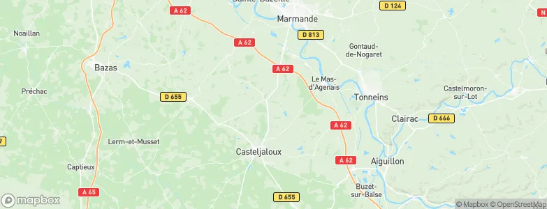 Grézet-Cavagnan, France Map