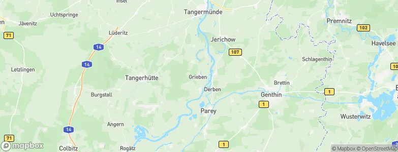 Grieben, Germany Map