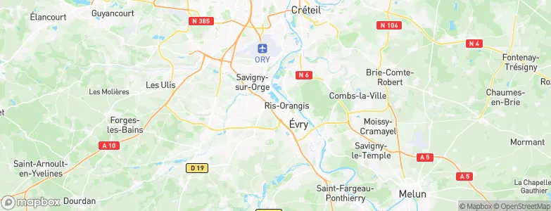 Grigny, France Map