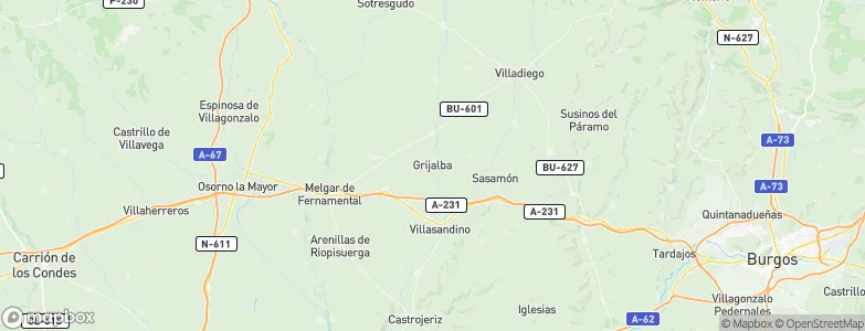 Grijalba, Spain Map