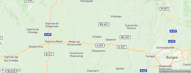 Grijalba, Spain Map