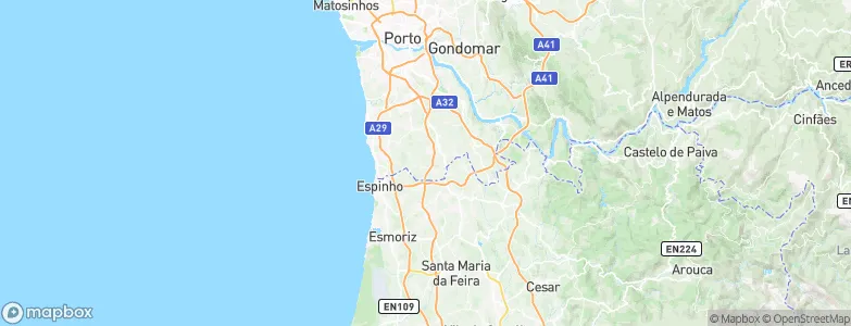 Grijó, Portugal Map