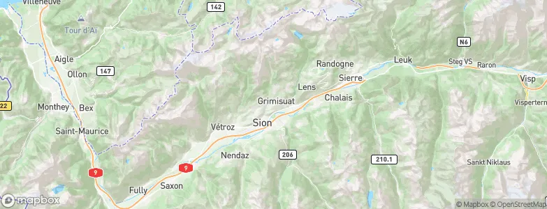 Grimisuat, Switzerland Map