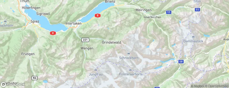 Grindelwald, Switzerland Map
