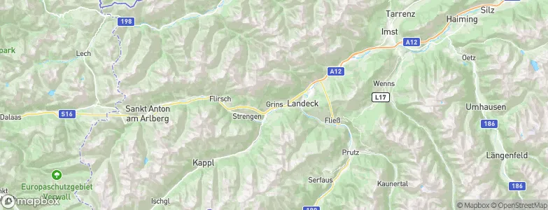 Grins, Austria Map