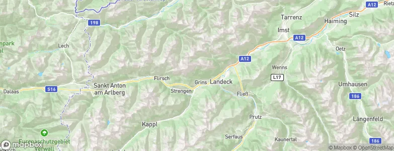 Grins, Austria Map
