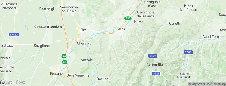 Grinzane Cavour, Italy Map
