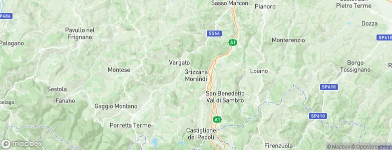 Grizzana Morandi, Italy Map