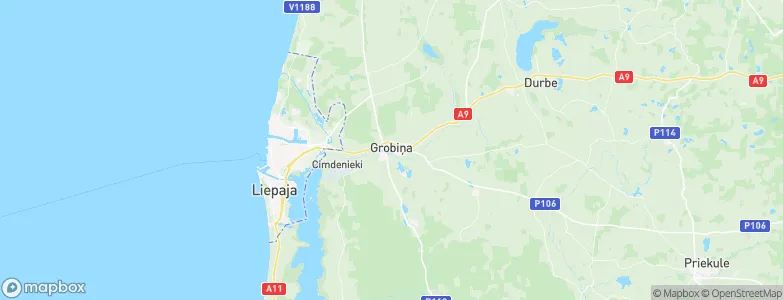 Grobiņa, Latvia Map