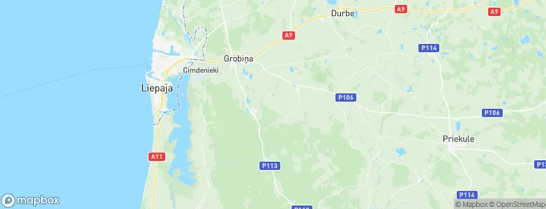 Grobiņa, Latvia Map