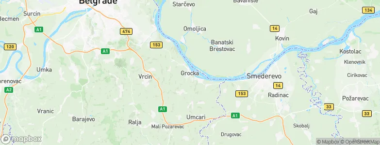 Grocka, Serbia Map
