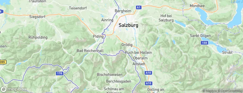 Grödig, Austria Map