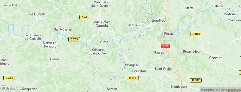 Groléjac, France Map