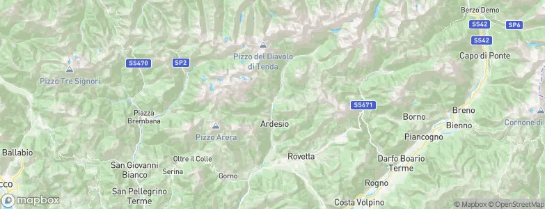 Gromo, Italy Map