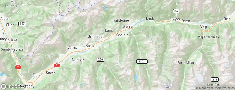 Grône, Switzerland Map