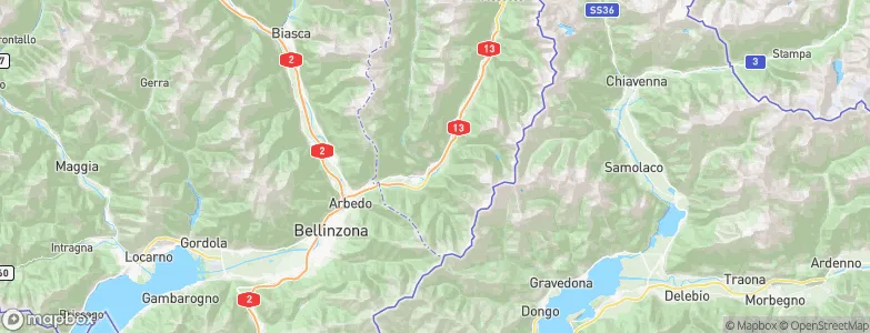 Grono, Switzerland Map