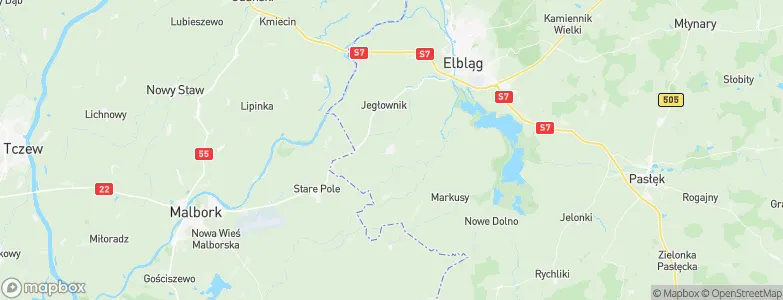 Gronowo Elbląskie, Poland Map
