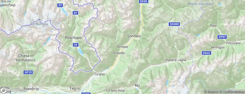 Grosio, Italy Map