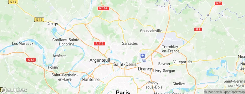 Groslay, France Map