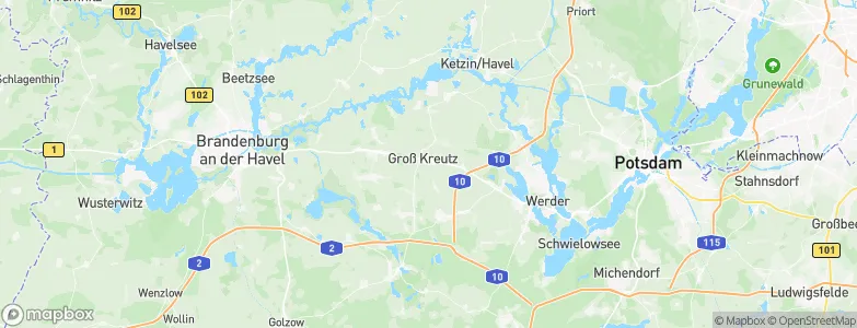 Groß Kreutz, Germany Map