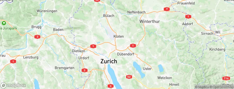 Grossacker/Opfikon, Switzerland Map