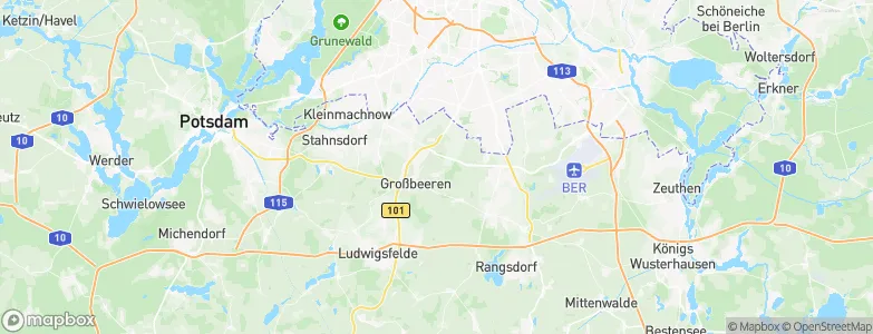 Großbeeren, Germany Map