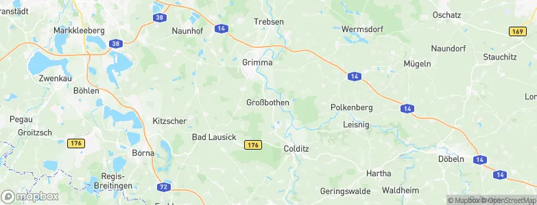 Großbothen, Germany Map