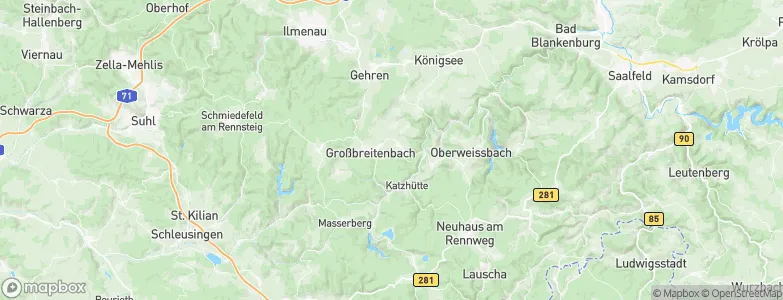Großbreitenbach, Germany Map