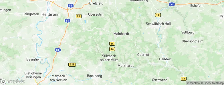 Großerlach, Germany Map