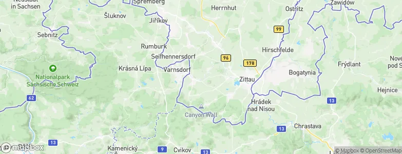 Großschönau, Germany Map