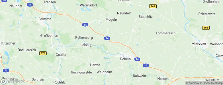 Großweitzschen, Germany Map